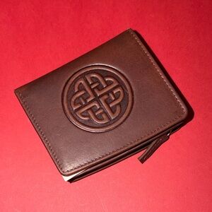 Lee River Brown Genuine Leather Ladies Card Holder